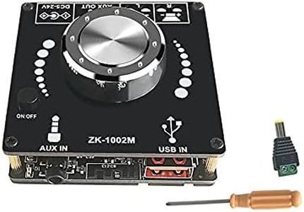 Fasizi 100 W + 100 W Bluetooth 5.0 Power Audio Amplificador estéreo Amplificador de cine en casa AUX USB 100 W x 2