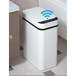 Smart Bathroom Trash Can with Lid, 