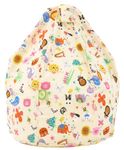 Bean Lazy ® 100% Cotton Large Party Animals Bean Bag with Filling