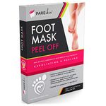 [ 2 Pack ] Foot Peel Mask - Cracked Heels Repair for Dry Callus Dead Skin - Exfoliating Peel Remover for Baby Soft Feet