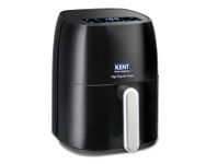 KENT Digi Plus Air Fryer | 4L Capacity & 1300W | Fry, Grill, Roast & Bake | Digital Display & Touch Control Panel | Rapid Heating | 80% Less Oil Usage | High Temperature & Uniform Heating | Black