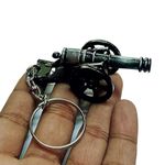 Gulli Bulli Metal Toy Cannon Keychain for Boys - Multicolor - Standard Size