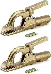 QWORK Welding Ground Clamp, 2 Pack 500A Heavy Duty Tig Welder Earth Clamps