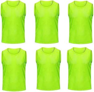 FIBOGOUP Pettorine per allenamento a squadre,Divise da allenamento per squadre di calcio e basket,gilet traspirante,Taglie multiple adatte M6