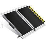 VNN Portable Wheelchair Ramp 2FT, Non-Slip Aluminum Folding Handicap Ramp, Door Threshold Wheelchair Ramps for Home, Wheel Chair Ramp for Home Steps, Scooter Ramp, Doorways, Curbs, Stairs