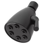 Speakman S-2252-MB Signature Brass Icon Any Stream High Pressure Adjustable Shower Head, Matte Black, 2.5 GPM