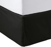 Amazon Basics Lightweight Pleated Bed Skirt - Queen, Black