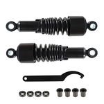 labwork 1Pair 10.5inch 267mm Rear Shocks Replacement for Sportster 883 1200 Black