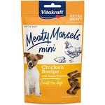 Vitakraft Meaty Morsels Mini Treats for Dogs, Extra Meaty, Gently Oven-Roasted, Soft and Tasty (Chicken with Sweet Potatoes, 1-Pack)