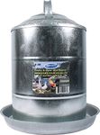 Farm Tuff 3 Gallon Double Wall Cone Top Galvanized Poultry Fountain