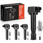 A-Premium Set of 4 Ignition Coil Pack and Iridium Spark Plugs Compatible with Honda Civic 2006-2011 L4 1.8L