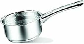 Penguin Home® Milk Pan 14cm, 1 Litre | Stainless Steel Milk Pot with Double Sided Pouring Lips | Saucepan | Perfect for Boiling Eggs, Warming Milk, Simmering Soups | Cooking Pots & Pans