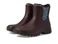 BOGS Women's Sauvie Slip-on Boot Spotty Ankle, Burgundy Multi, 10