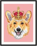 Roxbury Row Corgi Decor | Corgi Gifts for Corgi Lovers Women, Corgi Pictures, Corgi Prints, Welsh Corgi Lovers Only, Corgis Gifts with Crown (8x10 Unframed)