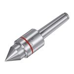 sourcing map MT2 Live Center, Morse Taper Precision Medium Duty Rotary Active Center Tool for CNC Lathe Metal High Speed Turning Revolving Milling