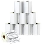 BETCKEY - 4" x 2" (102 mm x 51 mm) Barcode Shipping & Multipurpose Labels Compatible with Zebra & Rollo Label Printer,Premium Adhesive & Perforated [10 Rolls, 7500 Labels]