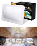 Nizzipum Thick Impact Resistant RV Skylight Replacement Durable RV Skylight Cover 18”x26” Fitting 14" x 22" RV Skylight Dome Opening UV Resistant for Camper Trailer Roof Skylight（White