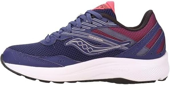 Saucony Women's Cohesion 15 Running Shoe, Cobalt/Punch, 6.5 UK