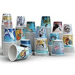 Art Kups [ 3 oz - Pack of 300 ] Paper Cups - Small Recyclable Bathroom Cups | Disposable Mini Mouthwash Cups | Espresso | Rinse & Gargle Cups for Kids | Party Cups | Doesn't fit into Dixie Dispenser