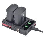 Pickle Power NP-FZ100 Battery and LED Display Charger for Sony Alpha A7 III, A7 IV, A7R III, A7R IV, A7C, A7S III, A9, A6600, Alpha 9, Alpha 9S, A9S, ZV-E1, FX3, FX30, A7R3, A7R4 Camera