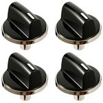 Semzohc 00650847 4 Pack Cooktop Burner Knob Replaces 00650847 650847, 1999734, AH3480601 FIt for Bosch cooktop