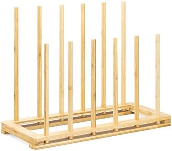 Navaris Porta Stivali Salva Spazio Armadio - Porta Stivaletti Equitazione Caccia - Scarpiera Slim Ingresso 6X Paia Scarpe - 56x43x23cm Legno di bambù