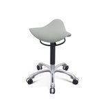 MWOSEN 3 Angles Saddle Stool Chair Ergonomic Rolling Seat for Salon, Tattoo Shop, Spa, Facial lash Home, Esthetician Height Adjustable Chair for Healthy Posture and Sustainable,Grey