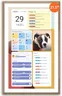 ApoloSign 21.5" Digital Calendar: Dual Mode Calendar with Google Play & Multi-calendar Sync, Electronic Planner & Chore Chart, Smart Touchscreen, Interactive Display for Family Schedules (Teak Wood, 21.5-inch)
