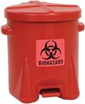 Eagle 6 Gallon Biohazard Trash Can 