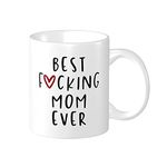 Wisedeal Mom Gifts, Mothers Day Gifts Mama, Best Mom Ever Mug Birthday Gifts for Mom from Daughter Son, Funny Mom Coffee Mug Christmas Gift Ideas for Mom Nana Grandma White,11oz