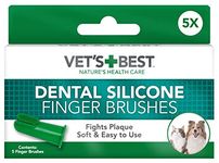 Vet’s Best Pet Toothbrush | Easy Teeth Cleaning for Dog and Cat Dental Care, Perfect for Dogs and Cats - 5 pack