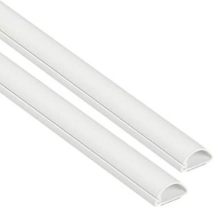 D-Line Micro+ 1D2010W-2PK, Canaletas de plástico para cables de red y líneas eléctricas, Canaletas para cables eléctricos - 2x 20mm (anch.) x 10mm (alt.) x 1-metro longitudes (2-metro) - Blanco