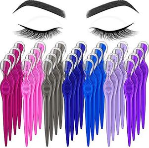 Mudder 28 Pcs Eyebrow Razor Knife Shaver Trimmer Shaver Multipurpose Exfoliating Tool Facial Hair Removal for Women Valentine‘s Day Giving(Assorted Colors)