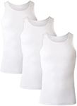 Hanes Men's White 3-Pack A-Tank, L-