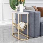 End Table With Magazine Racks