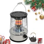 OUBUBY Kerosene Stove Heater,Stainless Steel Space Universal Handy Outdoor Kerosene Stove Burner Camping Oil Kerosene Heaters with 4.5L Oil Storage Capacity Camping Gas Stove for Indoor Outdoor Patio