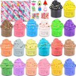 20 Pack Mini Slime, Butter Slime Party Favors, Soft Non-Sticky and Stretchy Slime Kit for Classroom Prizes, Christmas Stocking Stuffers, Goodie Bag Stuffers for Kids Boys Girls