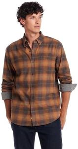 Weatherproof Vintage Mens Casual Soft Brushed Plaid Button-Down Flannel Shirt