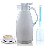 Thermal Coffee Carafe 78OZ, Goteble Double Wall Vacuum Flask, 2.3L Large Capacity Suitable for Large Family and Small Party