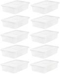 IRIS USA 10-Pack Storage Bins with 