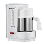 Preethi Dripcafe Drip Coffee Maker | 450W Coffee Machine for Home| 500ml Capacity| White (CM208)