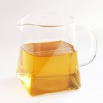 12oz Pitcher Glass Tea Pitcher Small Glass Serving Pitcher High Temperature Resistant Clear Glass Tea Cup Chinese Kungfu Teaset 350ml Fair Cups with Handle Cha Hai Gong Dao Bei Gongfu Teaware