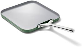 Caraway Square Griddle Pan - 11” Square Pan - Non-Stick Ceramic Coated - Non Toxic, PTFE & PFOA Free - Oven Safe & Compatible with All Stovetops - Sage