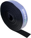 Rhino USA 1" x 25' Hook and Loop Roll - Non-Adhesive Interlocking Tape