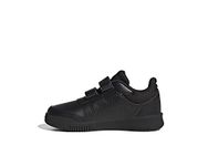 adidas Unisex Kid's Tensaur Hook and Loop Sneaker, Core Black Core Black Grey Six, 1.5 UK