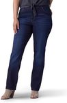 Lee Women's Plus Size Relaxed Fit Straight Leg Jean, Niagara, 22W Long