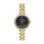 Kate Spade New York Women's Holland Quartz Stainless Steel Three-Hand Watch, Color: Gold (Model: KSW1814)