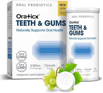 OraTicx Teeth & Gums Dental Probiotic, 8 Billion CFU Unique Oral Care Probiotic, Naturally Supports Oral Health and Immunity for Adult, Grape Flavor 30 Lozenges 1-PK
