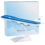 Busyflies Airplane Model Diecast Planes 16cm KLM Holland Boeing 747 Model 1:400 Alloy Model for Collection (Holland 747)