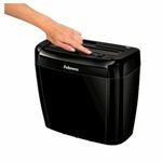 FELLOWES Powershred 36C Paper Shredder, 6 Sheet Cross Cut with Safety Lock & 12 Litre Bin - Security Level P4 - Black